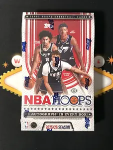 2025/26 Topps Hoops Basketball Hobby Box (Wemby & Flagg Autograph Chase)