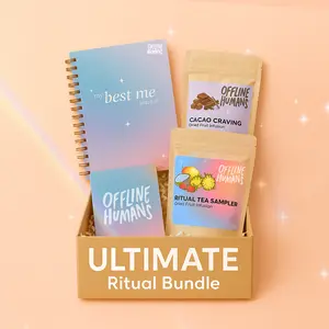 ULTIMATE RITUAL BUNDLE - The Best Me Journal, Ritual Tea Sampler, Cacao Craving Dried Fruit Infusions