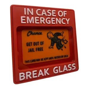 Get Out of Jail Free Emergency Box – Gag Gift Rubber