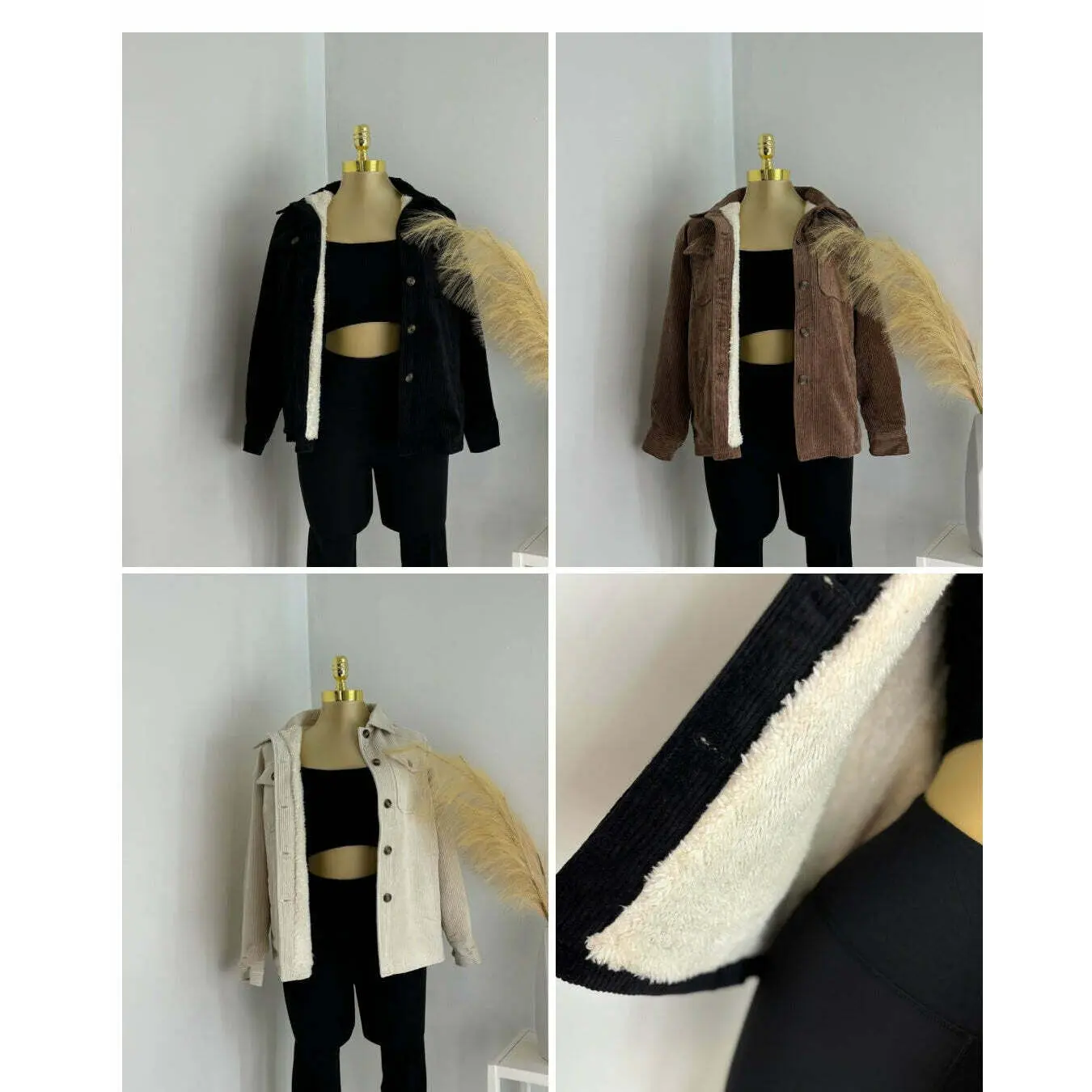 Sherpa Corduroy Shacket Sherpa Corduroy Shacket