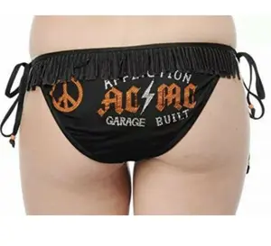 AFFLICTION Women Bikini Bottom LOST SOUL BIKINI & BOTTOM FOIL Rhinestone