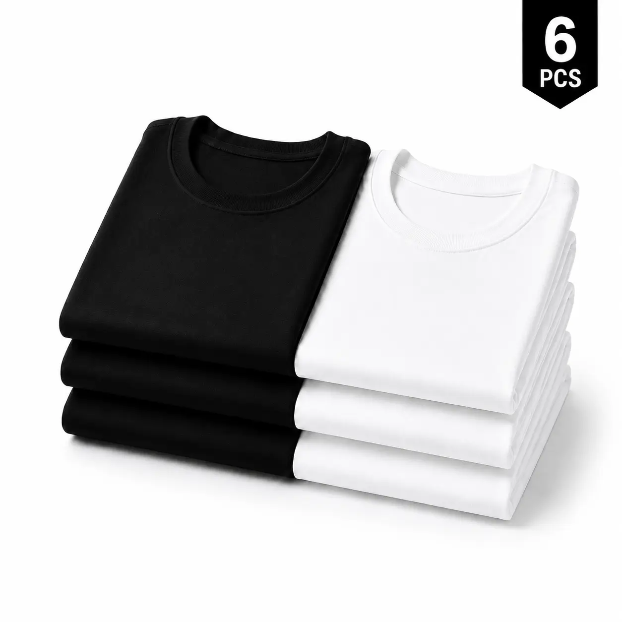 6PCS(3Black 3White)
