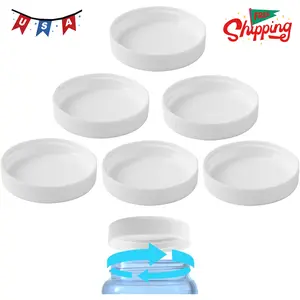 (6-Pack) Calvana 53mm Reusable Water Jug Caps