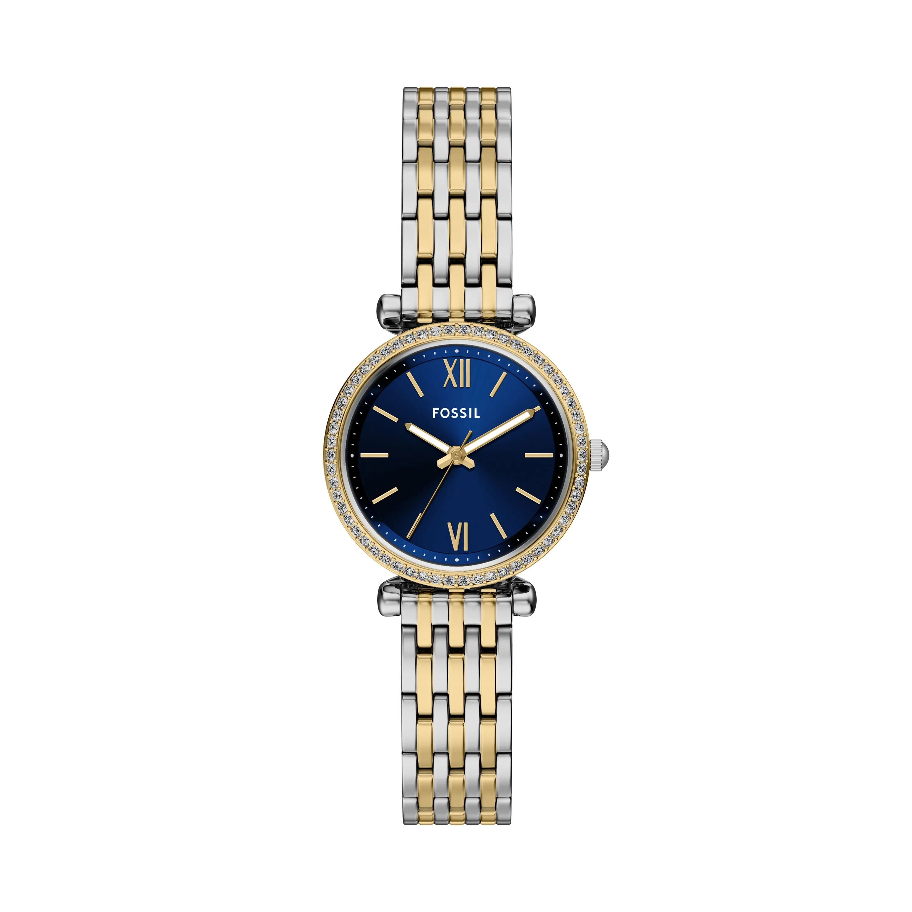 Fossil Women's Carlie Mini Three-Hand Two-Tone Stainless Steel Watch