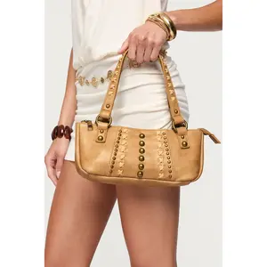 Stud & Stitch Faux Leather Bag