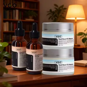 VGO Snail Mucin 92% Moisturizer 50g Daily Face Gel Cream Hydrate Skin Repair Comfort Anti-Wrinkle Hyaluronic Acid Moisture Restorative Skincare
