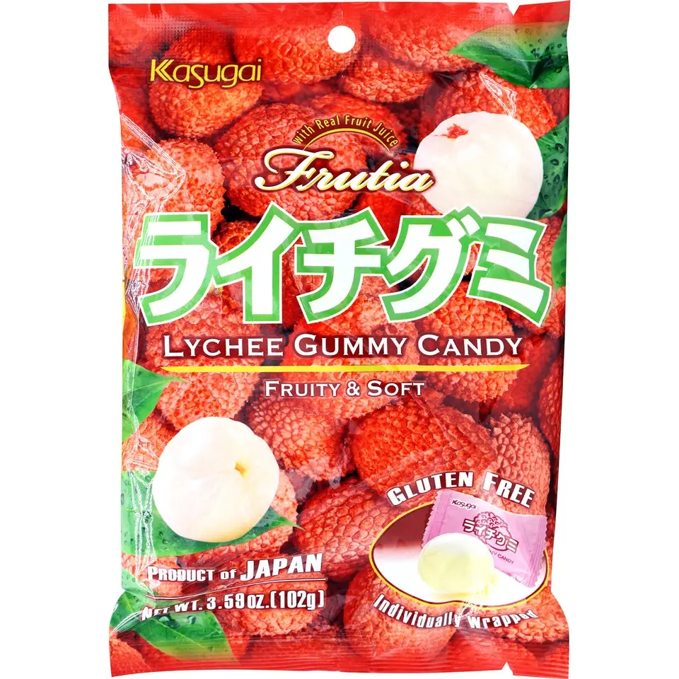 Kasugai Lychee & Fragrant Kiwi Sweet Soft Chewy Fruit Gummies - Individually Wrapped Bite-Sized Fruity Flavor Candy, Soft Fruity Candy Snacks Kasugai Lychee & Fragrant Kiwi Sweet Soft Chewy Fruit Gummies - Individually Wrapped Bite-Sized Fruity Flavor Candy, Soft Fruity Candy Snacks