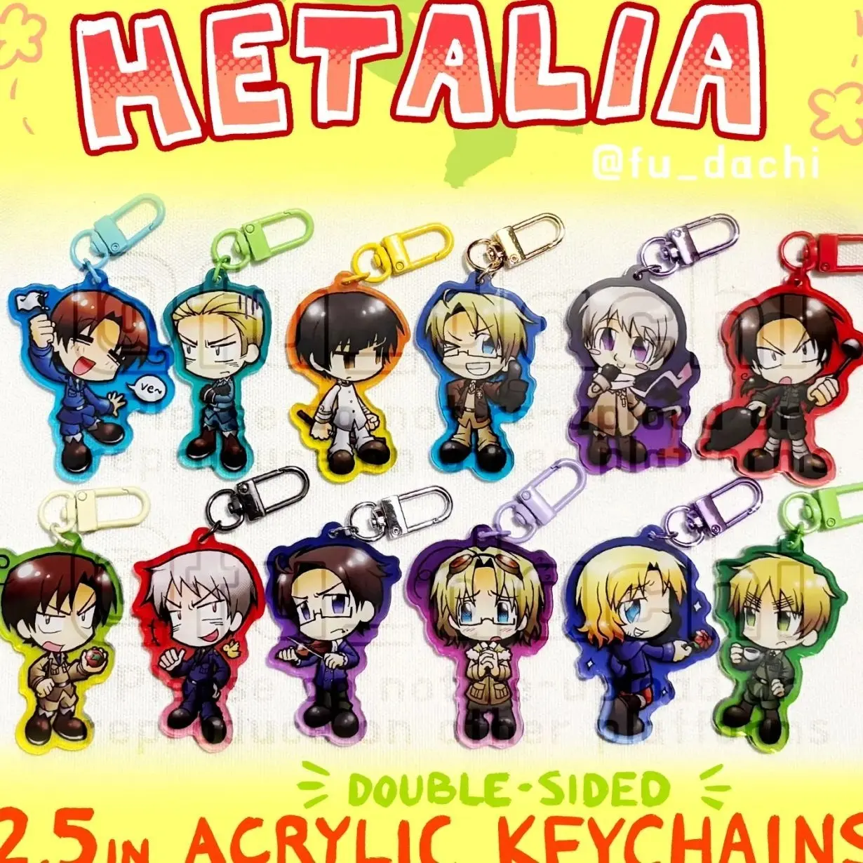 Hetalia Keychain Series