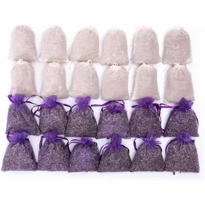 Pack of 24 Cedar Chips and Lavender Sachets (12 Lavender, 12 Cedar) -   Sachet for Drawers and Closets, -F-LC-1