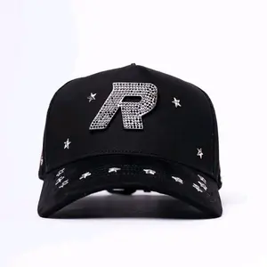 Restles Dreams "R" Rockstar Hat Black