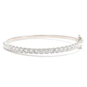 Radiance by Absolute™ Triangle Magnetic Clasp Tennis Bangle Bracelet