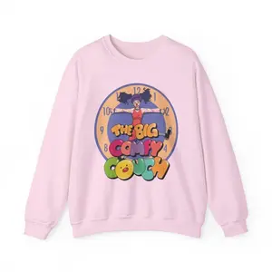 The Big Comfy Couch Loonette Clock Rug Stretch Retro TV Unisex Heavy Blend™ Crewneck Sweatshirt