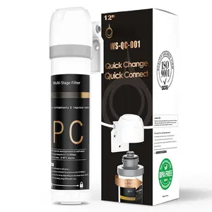 Under Sink Water Filter System, Anti-Clogged Design, Reduces , Lead, Chlorine, Bad Taste, Sediment, NSF/ANSI 42&53, 8K Gallons, Easy Installation Drinking Water Filter