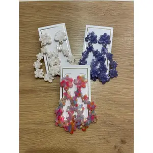 Oval Floral Earrings