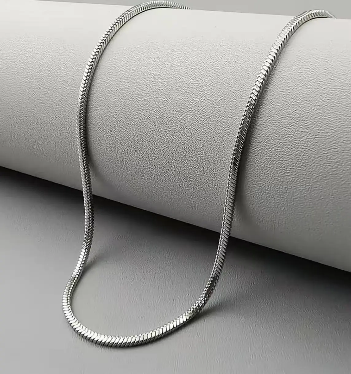 Minimalist Snake Chain Necklace for Women - Tarnish-Free Stainless Steel Jewelry for Daily Wear & Stacking, Waterproof, 55cm, Necklaces For Women, Stylish Accessories, Ultimate, Geometric, Mid-Chest Fit, Unisex, Elegant, Highly Flexible, Non Tarnish Jewel