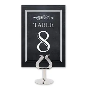 Table Card Numbers 1–25 for Receptions, Parties, and Events, Double–Sided, Chalkboard