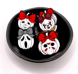 Halloween Pumpkin Character Focal Beads