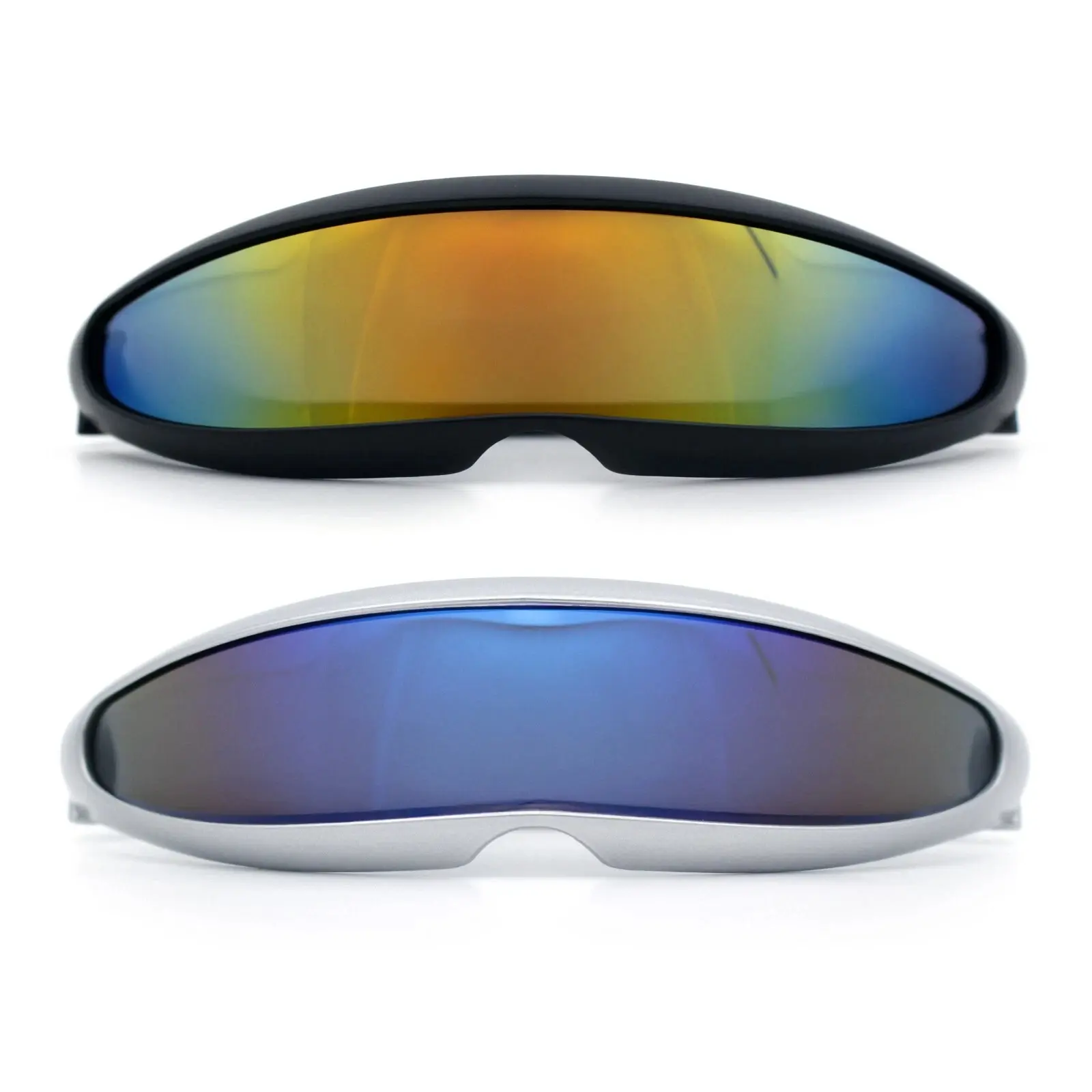 [2-pack] blue mirror and orange mirror