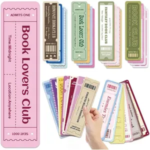 Cute Bookmarks Set for Book Lovers, 30 count Funny Paper Page Marker Cards for Women, Book Club Readers Accessories for Dark Romance Fantasy Thriller True Crime Booktok Book  Supplies Gifts Bulk