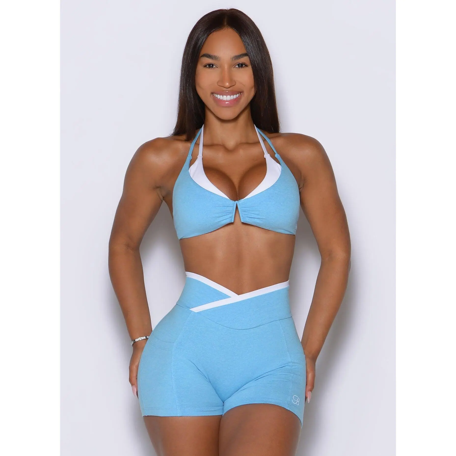 Contrast Voltage Sports Bra