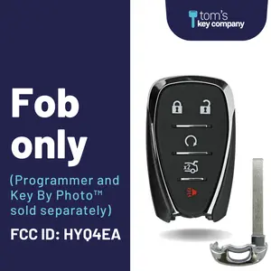 Chevrolet Camaro, Cruze, & Malibu 5-Button Smart Key with Remote Start & Trunk Release (GMCHEVSK-5B-HYQ4EA)