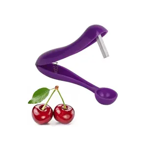 Cherry Pitter, Efficient Cherry Seed Remover, Ideal for Baking, Jam Making, Fruit Snacks, Compact Design for Kitchen and Picnics