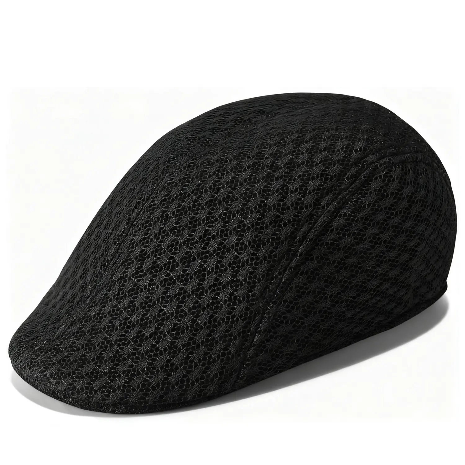 Men's Mesh Cap Breathable Summer Newsboy Hat Beret Ivy Cap Irish Hiking Fisherman Hats