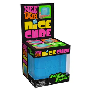 Nice Cube - Sensory Squeeze Toy with Super Solid Squish - 2.25" Cube (Blue) for NeeDoh