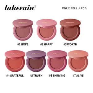 Bouncy Blush, High Pigment Soft Blush, Blends Like a Cream, Matte Finish, Blush Makeup Cosmetic Gifts, Portable Cream-Based Cosmetic