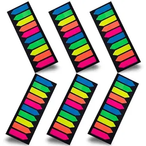 1200 Pcs Sticky Tabs Page Markers Sticky Index Tabs, Arrow Flag Tabs - 10 Primary Color Tabs Page Flag Markers Bookmarks Book Tabs for Annotating Books