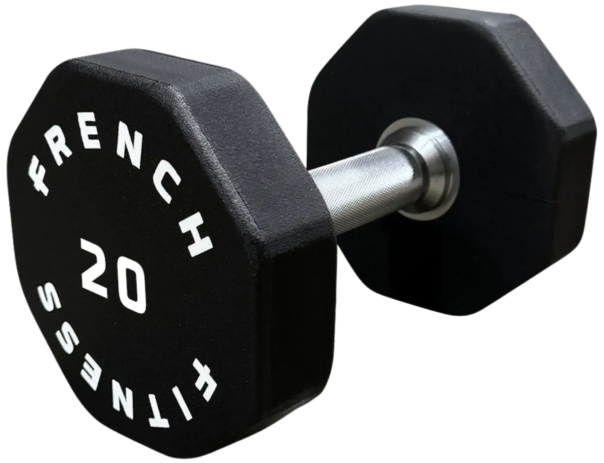 French Fitness Urethane 8 Sided Hex Dumbbell 20 lbs - Single (New)