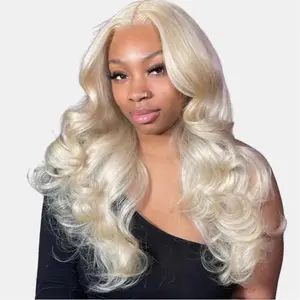 Asteria Hair Body Wave Blonde Wig 6x6 Lace Closure Wig with Natural Hairline