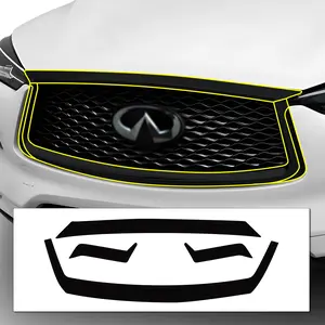 Infiniti QX50 2019-2025 Blackout Chrome Delete Kit - Precut Gloss Black Vinyl Overlays