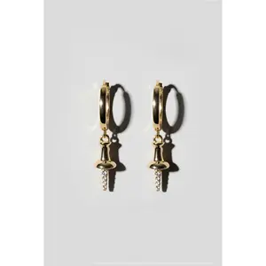 Pushpin Huggie Earring