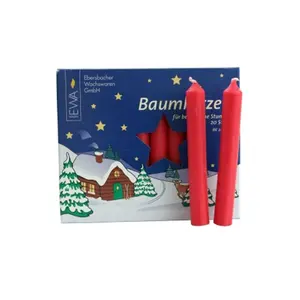 212 MAIN Wax Drip-Smokeless German Pyramid Candle - Red, Extra Small for Camping & Hiking Lights