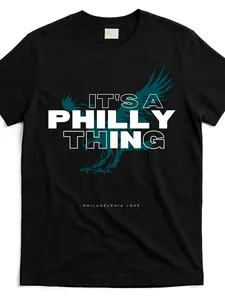 Men's original-it's-a-philly-thing-its-a-philadelphia-thing-fan Graphic Tee Graphic T-shirt Gift for Men & Women - Comfortable cotton, Black Friday Easter Mother's Day Father's Day Crew collar, Short sleeve, Sporty, Casual Punk T-shirt Music Fan Clothing
