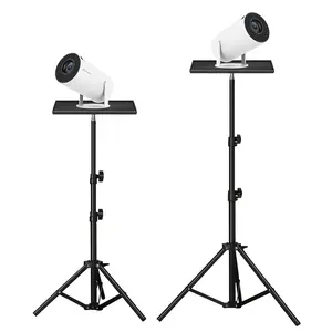 Projector Stand Tray, Adjustable Stand, Tripod Projector Floor Mount, Phone Tablet Holder, Desktop Organizer, 1 Set, Home Office Essential