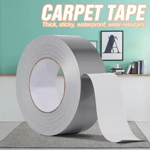 Waterproof High-viscosity Self Adhesive Flexible Strong Glue Silver Gray Cloth Tape Repair DIY Creative Strong Cloth Wedding Exhibition Carpet Tape