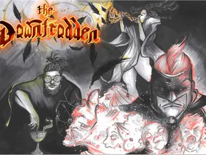 The Downtrodden Volume 1 - Illustrated Cover with Characters and Dramatic Artwork
