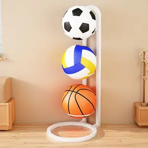 Basketball Storage Rack Home Indoor Simple Football Volleyball Organizer Basket, Ball Display Shelf, Easy-To-Use, Display Holder