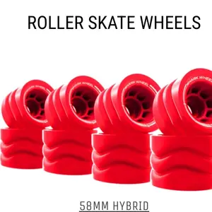 SHARK WHEEL 58MM, 86A HYBRID QUAD SKATE WHEELS