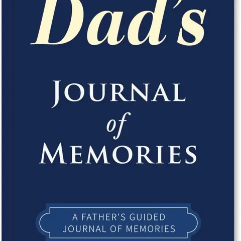 Dad's Guided Journal Workbook - 6" x 9", 101 Pages, Matte Cover, 160 Questions and Prompts, Office Stationery Notebook for Chronicle Memories, Sentimental Gift for Dad from Daughter on Birthdays, Father's Day