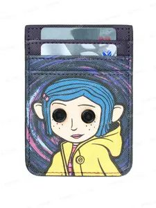 High-Quality Anime Print Credit Card Holder, Fashion Personalized ID Window, Stylish and Unique Design, Perfect for Daily Use, PU Card Holder
