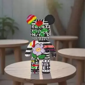 2026 New Wwjd Diamond Flower Building Block Model, 3D Puzzle Decoration, Stress Relief Handmade Gift for Birthday Christmas New Year