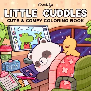 Little Cuddles - Coloring Book for Adults and Teens Featuring Cute Animal Friends for Relaxation