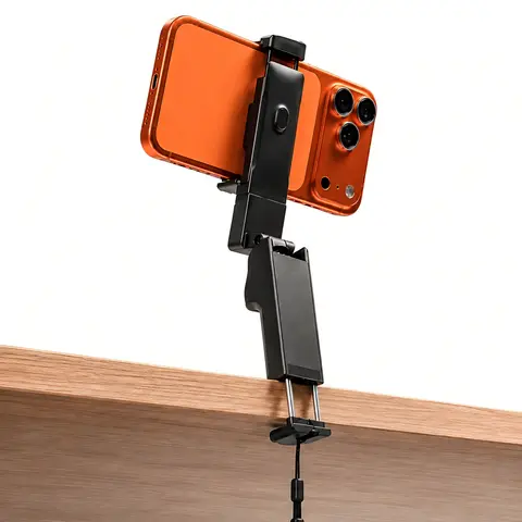 Lamicall 6-in-1 Compact Handheld Magnetic Snap Selfie Stick with Foldable Tripod Stand - 360° Rotation, 225° Tilt Adjust, Bluetooth Remote, LED Light, Adjustable Android Cellphone Accessory, Vlogging Tool, Manufacturer Warranty, Holiday Gift