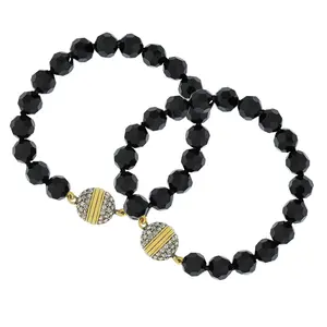 HEIDI DAUS®"Endless Possibilities" Art Deco Beaded Crystal Magnetic Necklace