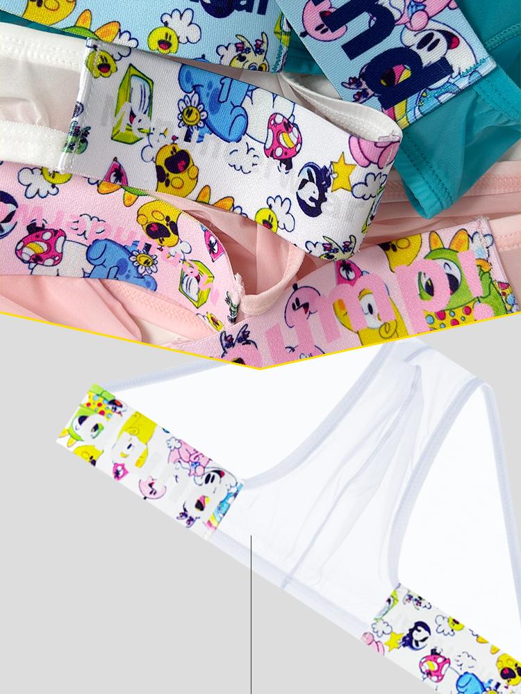 Sheer Mesh Summer Ultra-thin Graffiti Printed Sexy Man Brief Underwear Men Underpant Quick Dry Slip Panties Jockstrap Men's Briefs