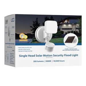 Feit Electric  8W Motion-Sensing Solar Powered LED Security Floodlight - White