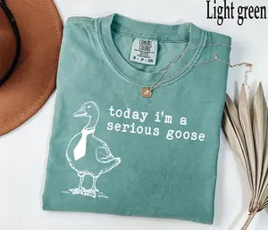 Comfort Colors Funny Shirt, Today I'm a Serious Goose Tshirt, Funny Silly Shirt, Funny Goose Shirt, Goose Lover Shirt, Meme Tshirt,graphic tees